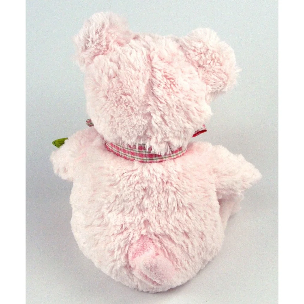 Animal Adventure Pig Plush Pink Plaid Bow Feet 11 Inch 2007 Target Stuffed New